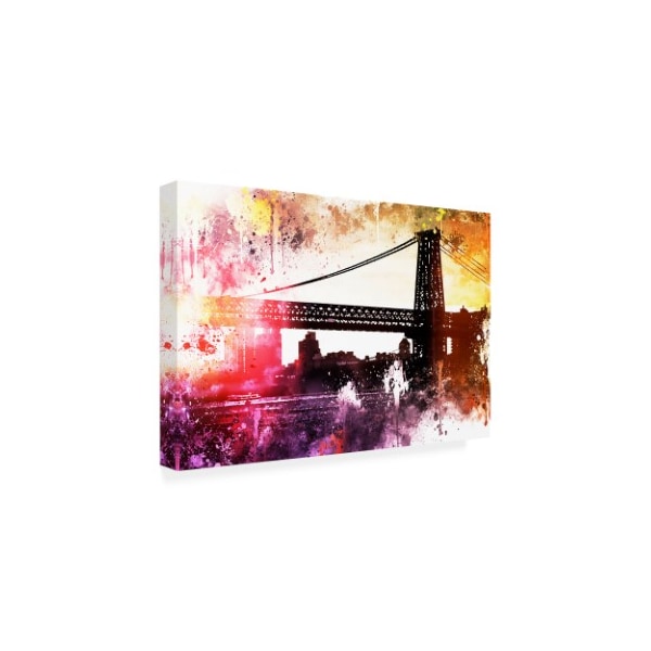 Philippe Hugonnard 'NYC Watercolor Collection - Manhattan Bridge Shadows' Canvas Art,30x47